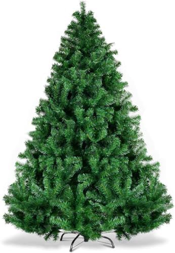 5.5FT Artificial Christmas Tree, Christmas Pine Tree with 850 PVC Branch Tips & Metal Stand, Indoor Xmas Tree for Office Home Store Party Holiday Decor (Green,5.5 FT)