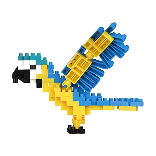 nanoblock - NBC-343 - Blue and Yellow Macaw, Multicolored, Parrot, Bandai - Image 4