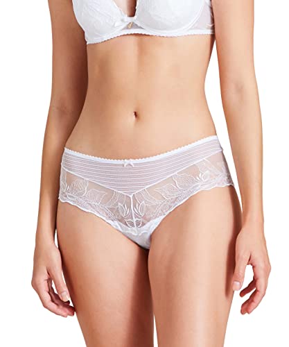 Aubade Damen Fleur de Tattoo Tanga-Höschen, weiß, 44