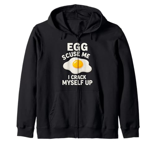 Huevos Graciosos, discúlpame, me Hago reír, Juego de Palabras con Huevos, Broma de papá Sudadera con Capucha