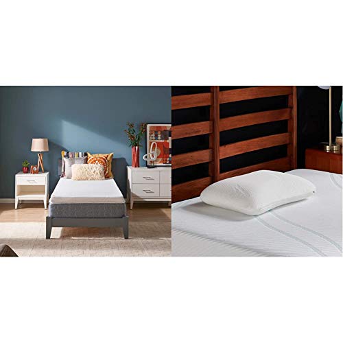 Tempur-Pedic Memory Foam Mattress Topper and Symphony Pillow Bundle | Luxury Soft Feel