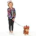 BowBow on The Go Go 11.75-inch Plush Stuffed Animal, Set Includes Leash, 3 Fabric Bows, Brush, and Tutu, Kids Toys for Ages 3 Up by Just Play