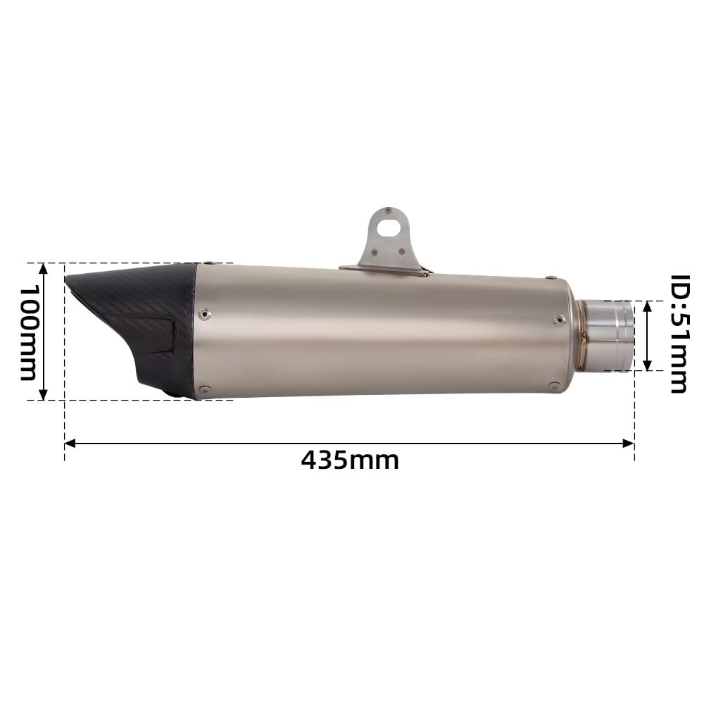Tubo para moto Para La CALLE 765 | Resbalón de escape en el silenciador de enlace de tubo del de motocicleta
