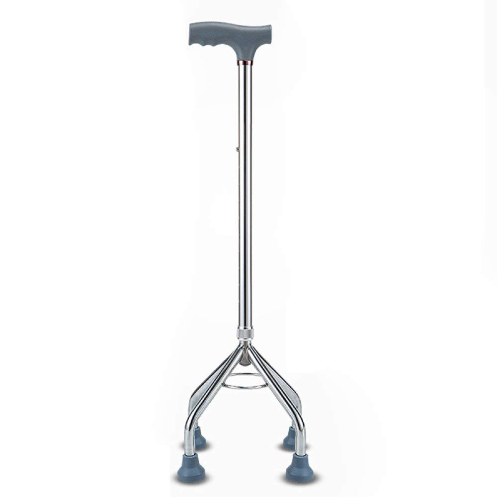 MObyat Andador para Ancianos,Bastón, muletas para Personas Mayores Bastones Bastones Viejos Cuatro Esquinas de críquet Bastones Antideslizantes Andador, muleta, Cuatro pies