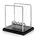 Newtons Cradle, 5 Pendulum Balls, Big Newtons Cradle Balance, Metal Balls For Office Toys, Physics Toys, Teacher Toys, Steel Ball Toy, Metal Ball Pendulum, Black Wooden