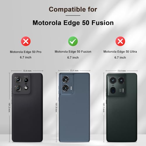 Image of Jasonyu Case for Motorola Edge 50 Fusion,Leather Flip Protective Case [Holster, Magnetic, Card Slot,Stand Feature] Wallet Leather Case Cover (Brown)
