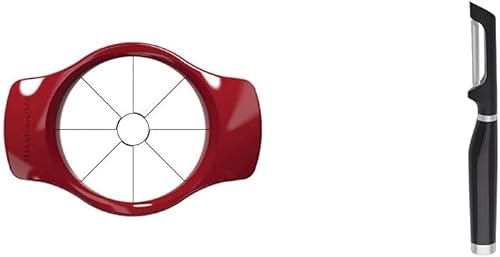 KitchenAid Rebanador de frutas clásico, talla única, rojo y KE112OHOBA KitchenAid Classic Euro Peeler, talla única, negro 2