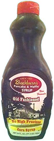 Blackburn-Made Syrup 24oz Bottle (Pack of 3) (Choose Flavor Below) (Old Fashioned Pancake & Waffle Syrup - No High Fructose Corn Syrup))