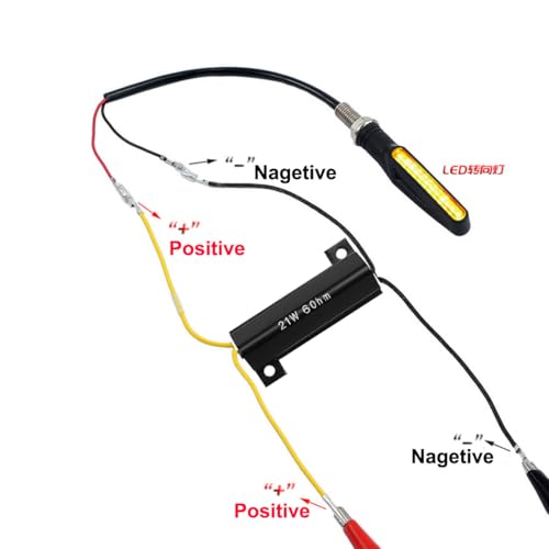 Gebildet 4 peças de resistores de motocicleta 12V 21W 6Ohm LED resistores de carga para motocicleta,