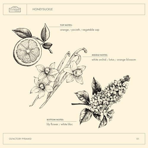 Image of A La Maison Honeysuckle Deodorant Aluminum-Free Paraben-Free for Women, Men | 2.4 oz,Honeysuckle
