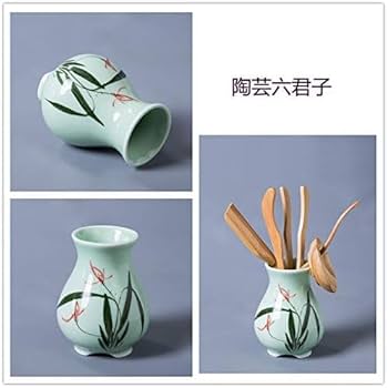 君子竹 Amazon｜六君子 竹花瓶 中国茶 竹製 茶道具 茶器 中国茶器 (C