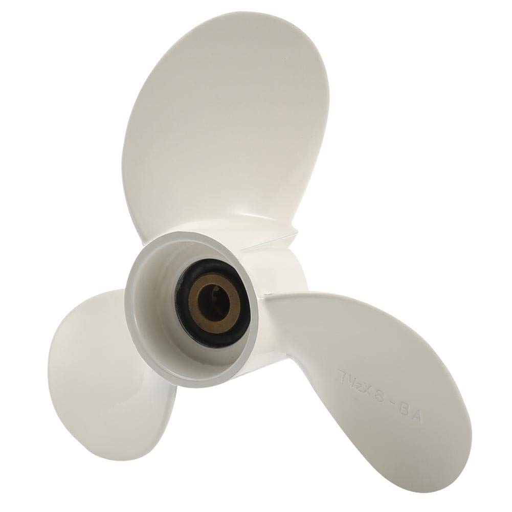 Außenbordmotor Propeller, 7 1/2 x 8 BA 3 Blatt Motorpropeller Außenborder Propeller 3-Blatt Bootsport Bootsmotorenteile Schrauben Sport Freizeit Wassersport Aluminium