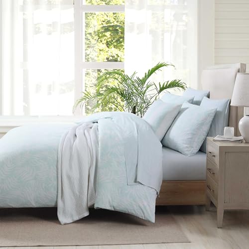 Tommy Bahama - King Comforter Set, Breathable Bedding with Matching Shams, Luxuriously Soft Bedding Set, Oeko-Tex Certified (Art of Palms Blue, King) - Image 3