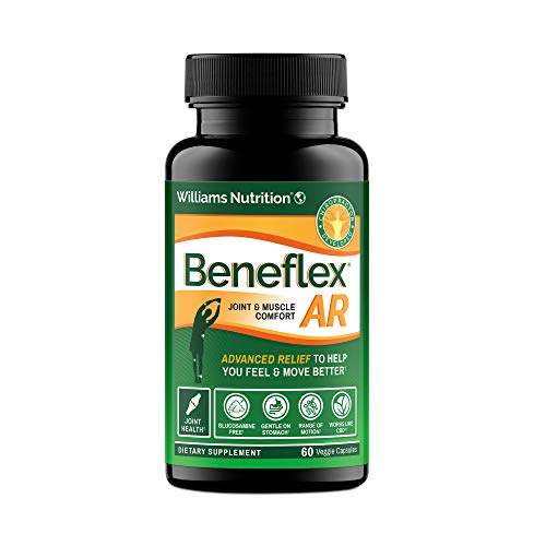 Dr. David Williams’ Beneflex AR — Advanced Relief from Joint and Muscle Discomfort, Plus Boosts Mood and Reduces Fatigue with Levagen and Ashwagandha (60 Capsules)