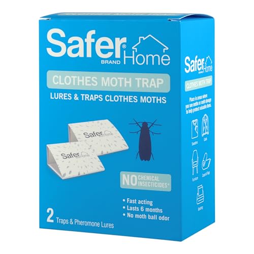 Safer Brand Clothes Moth Alert Trap - Lure, Trap, and