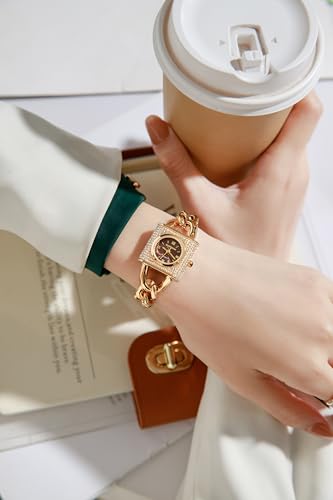 Image of Giordano Analog Quartz Watch for Women with Textured Square Dial, Crystal Studded Bezel, Blue Crown, Stainless Steel Strap - GZ-60160