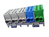 VDE Hauptleitungs Abzweigklemme 25/16qmm 5-polig für Hutschiene fingersicher zur Anwendung im Elektroverteiler und Zählerplatz