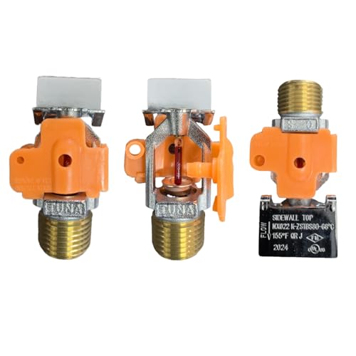 Fire Sprinkler Head Quick Response Horizontal Sidewall Spray - FM Approved & UL Listed 1/2