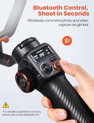 hohem iSteady MT2 Kit Gimbal Stabilizer for Camera, 3-Axis Gimbal for Mirrorless/Pocket/Action Camera/Smartphone, AI Tracker, Magnetic Fill Light Stabilizer, Available for Canon/Nikon/Sony