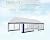 LUXOAK 16 x 32 FT Extra Large Outdoor Event Shelter, Wedding Party Tent with Sidewall Windows & 2 Side Doors, Heavy Duty Canopy Gazebo Tent for Garden Patio Carport, White with Blue Stripes