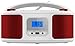 Produktbild Tragbarer CD-Player | Boombox | CD/CD-R | USB | FM Radio | AUX-In | Kopfhöreranschluss | CD Player | Kinder Radio | CD-Radio | Stereoanlage | Kompaktanlage (Candy Red)
