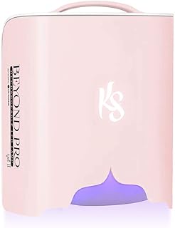 KIARA SKY UV Nail Lamp, LED Nail Lamp, Cordless & Rechargeable Nail Dryer Flash Cure UV Light for Gel Nail Polish - Beyond Pro Vol II, Pink