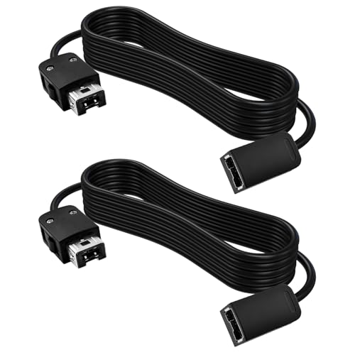 Image of 6FT NES Controller Extension Cable Cord Compatible with Mini NES /SNES Classic, Super Nintendo Classic Edtion, Wii /Wii U Controller, 2Pack