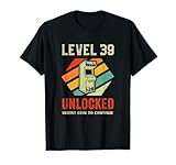 Photo Gallery gamer level 39 unlocked 39th birthday maglietta Photo Gallery gamer level 39 unlocked 39th birthday maglietta