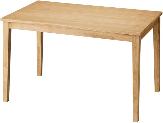 ダイニングテーブル 天然木 幅120 奥行75 4人掛け 木目調 ナチュラル 木製 120×75cm ブラウン リビング