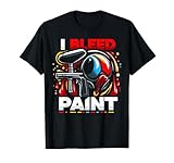 I Bleed Paint Paintball lustige Grafik-T-Shirts T-Shirt