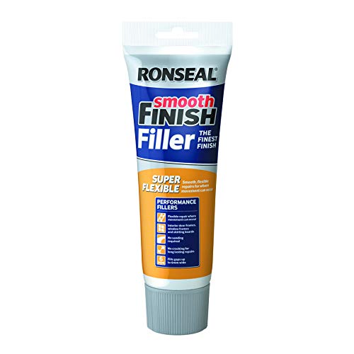 Ronseal Smooth Finish Flexible Filler 330G Super Flexible Interior Wall Filler For Cracks And Holes Easy To Apply Smooth Finish Paintable Long-Lasting Repair Solution