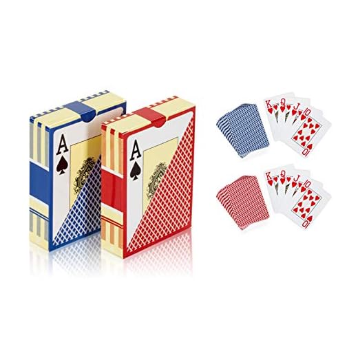 2 Deck of Plastic Waterproof Poker Cards and Playing Cards with Flexible PVC and Classic Trick Cards Pool Beach Water Card Games
