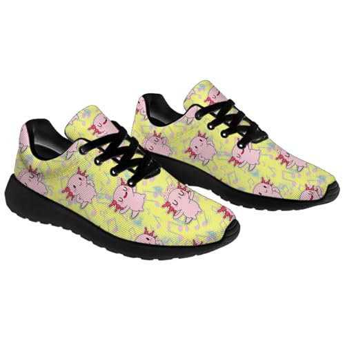 Cute Axolotl Shoes for Men Women Breathable Lightweight Print Running Tennis Walking Sneakers Gifts for Him Her4