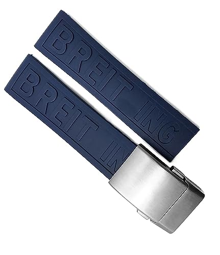 Bracelet de montre en caoutchouc souple pour remplacer un bracelet usé 22mm 24mm
