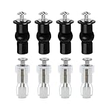 Bamyli 8 Stück WC Sitz Befestigung, Universal WC Sitz Schrauben WC Sitz Behoben Schraube für Sacklöcher im Toilettendeckel