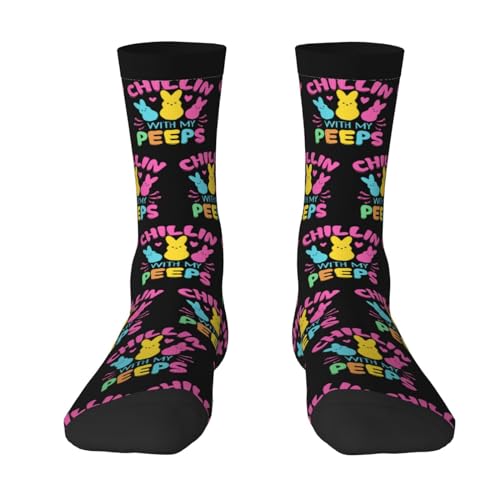 Chillin With My Peeps Socks For Men Women Gift Sport Crew Socks Funny Wicking Socks2