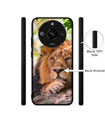 Image of Tiger Pattern Print Design Premium 2D Printed Metal Back Case Cover for Realme Narzo 60 5G