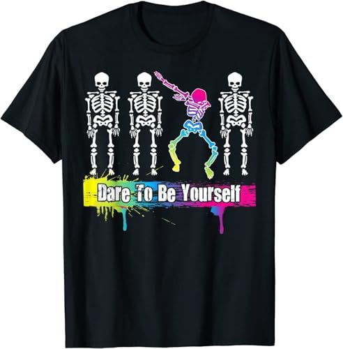 Dare to Be Yourself Shirt Cute LGBT Pride T-Shirt Gift Tee Gift Trend