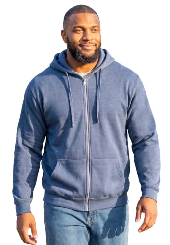Image of KingSize Men's Big & Tall Fleece Zip-front Hoodie Jacket