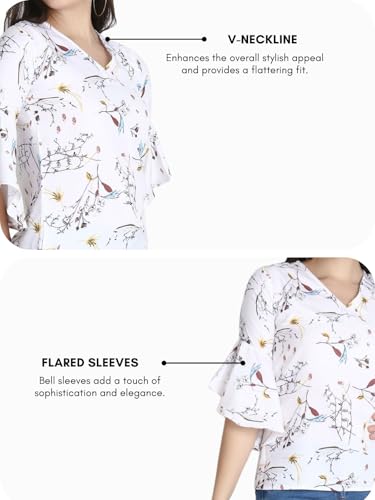 Image of DHRUVI TRENDZ Solid Regular Fit Jeans Rayon Western Tops for Women Stylish