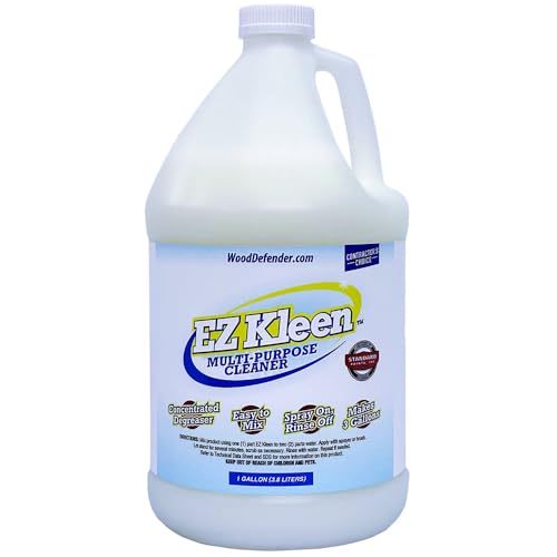 EZ Kleen Multi-Purpose Cleaner Concentrated Degreaser - 1 Gallon - Effective on Stain, Dirt, Grime & Grease for Various Surfaces