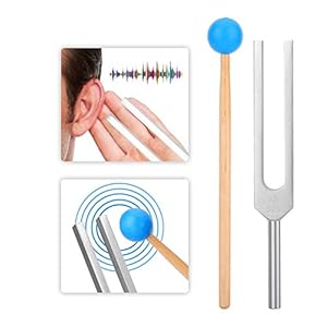 Weikeya Drukbestendige stemvork, Y-type gemaakt van aluminiumlegering 528 Hz gepolijste oxidatie (zilver)