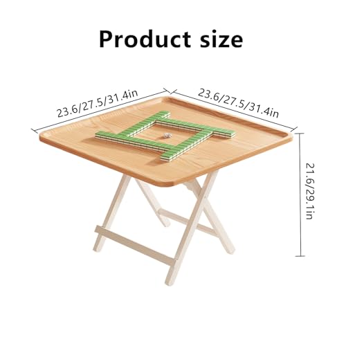 Mesa de juego plegable con patas, mesa portátil para póquer Mahjong Domino y juegos de cartas, fácil configuración, diseño que ahorra espacio, perfecto para la noche de juegos familiares