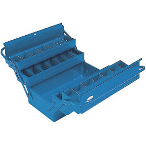 Trusco Gt-410-B 3-Tier Tool Box, 16.1 X 8.7 X 13.5 Inches (412 X 220 X 343 Mm), Blue #TOP4