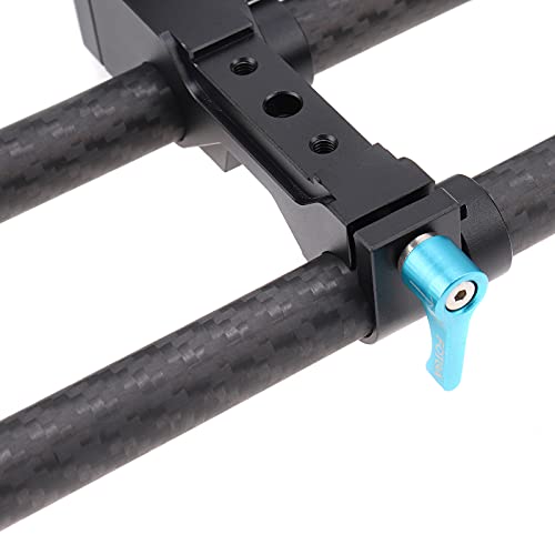 Image of FocusFoto 15mm Carbon Fiber Rods 15cm /6inch Length for 15mm Rod Rail Support System DSLR Camera Rig (Pack of 2)