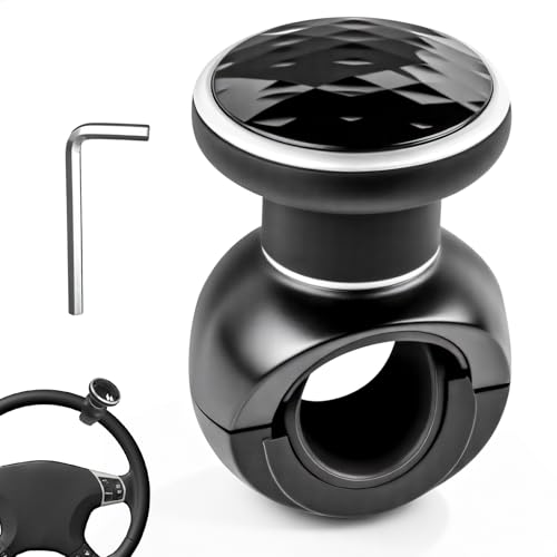 Boule Volant, Boule de Volant, Boule de Volant Camion avec Clé Amovible, Boule pour Volant, Installation Facile, Convient aux Voitures, Camions, Tracteurs, Bateaux,...