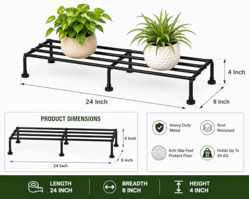 Image of M /S R.S HANDICRAFTS Metal Plant Stands, Metal planter, Set of 4