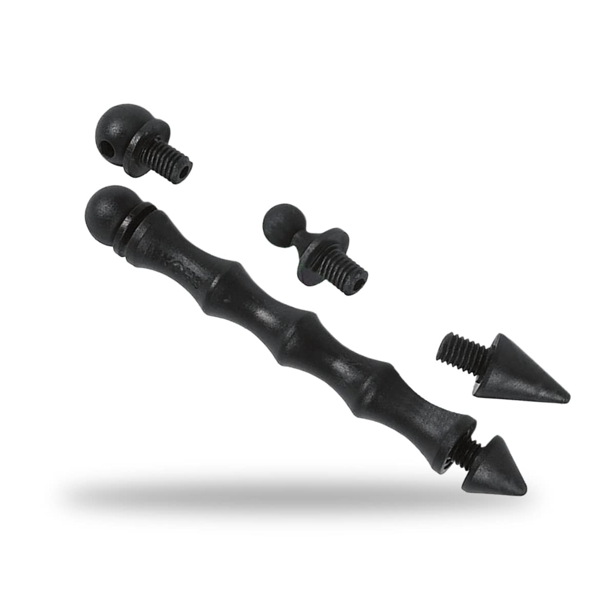 SHOKE Kubotán Defensa Personal PVC 5 Puntas Intercambiables Bolsa Agujereada