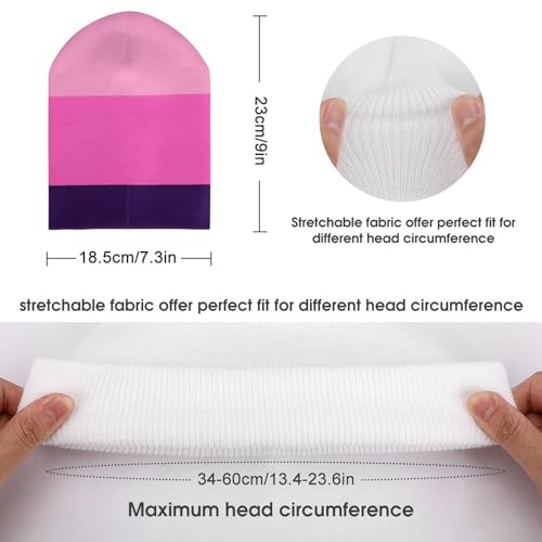 Omnisexual Pride LGBTQ Kids Beanie Hat for for Girls Boys Children Cap Winter Knitted Chemo Cancer Headwear Accessories Gifts Decoration Black2