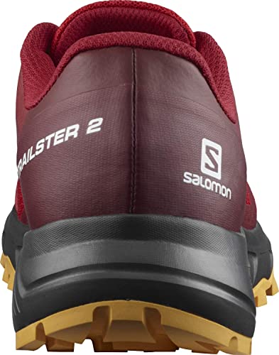 SALOMON Trailster 2 Hombre Zapatos de Trail Running, Rojo (Goji Berry/Ebony/Warm Apricot), 40 EU